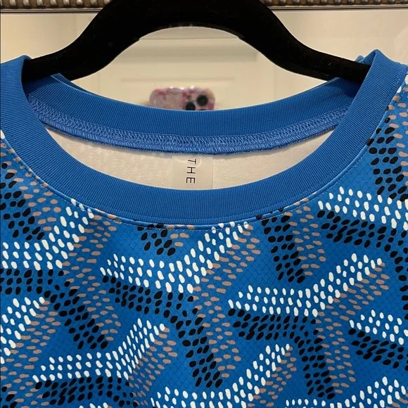 Size Large Women’s Set Blue Geometric Patterned Tracksuit - Picture 3 of 10